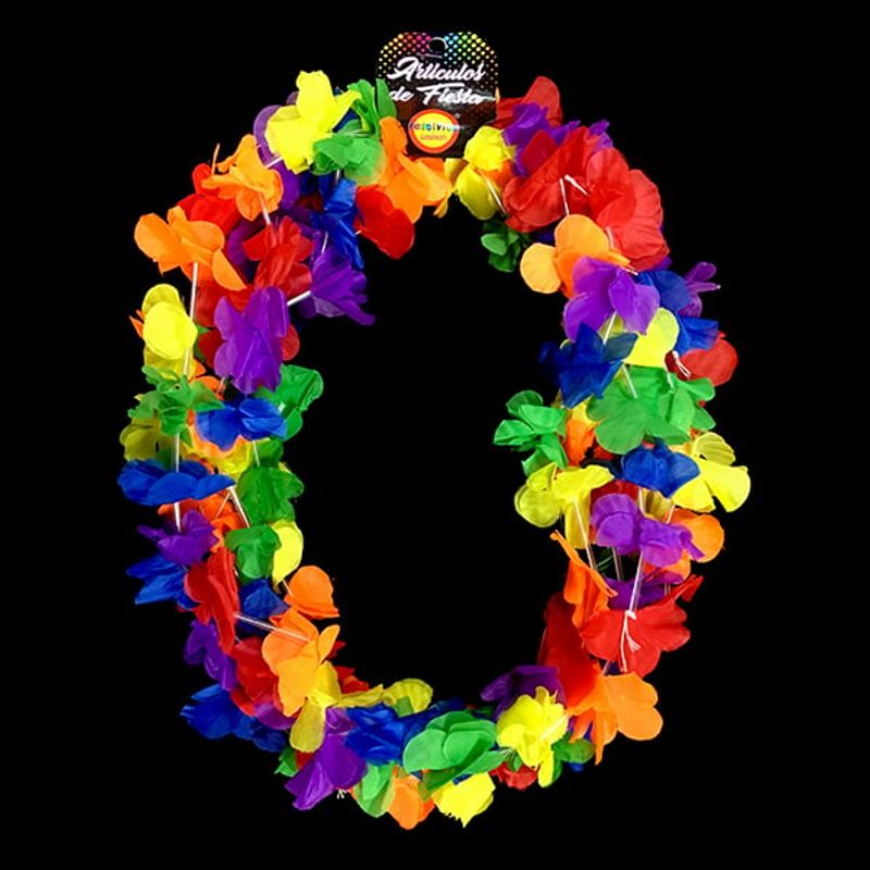 GENERICO - COLLAR FLOR LISO SURTIDO X6 UNI