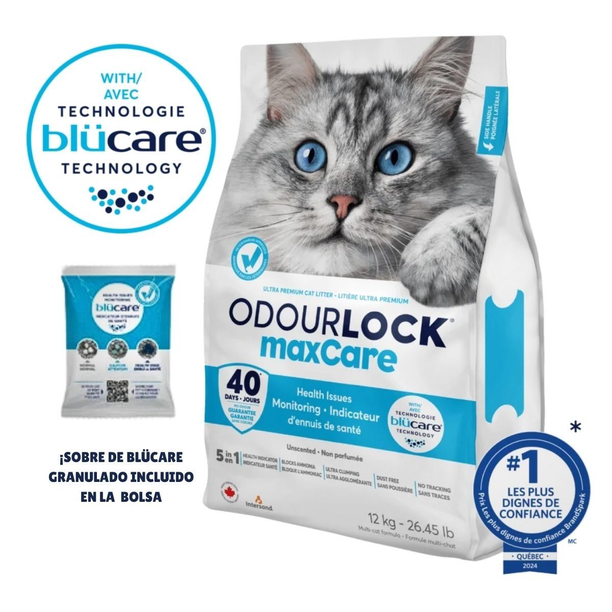 GENERICO - OdourLock MaxCare Arena Sanitaria Para Gatos 12 kg