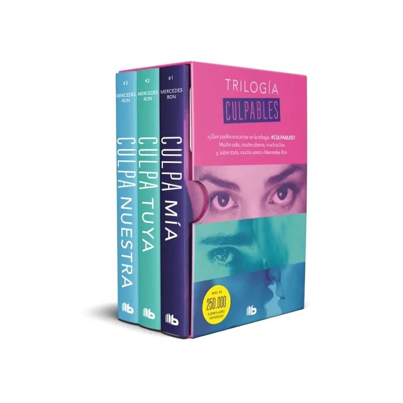 TOP10BOOKS - LIBRO TRILOGÍA CULPABLES - PACK CON: CULPA MÍA - CULPA TUYA - CULPA NUESTRA / M