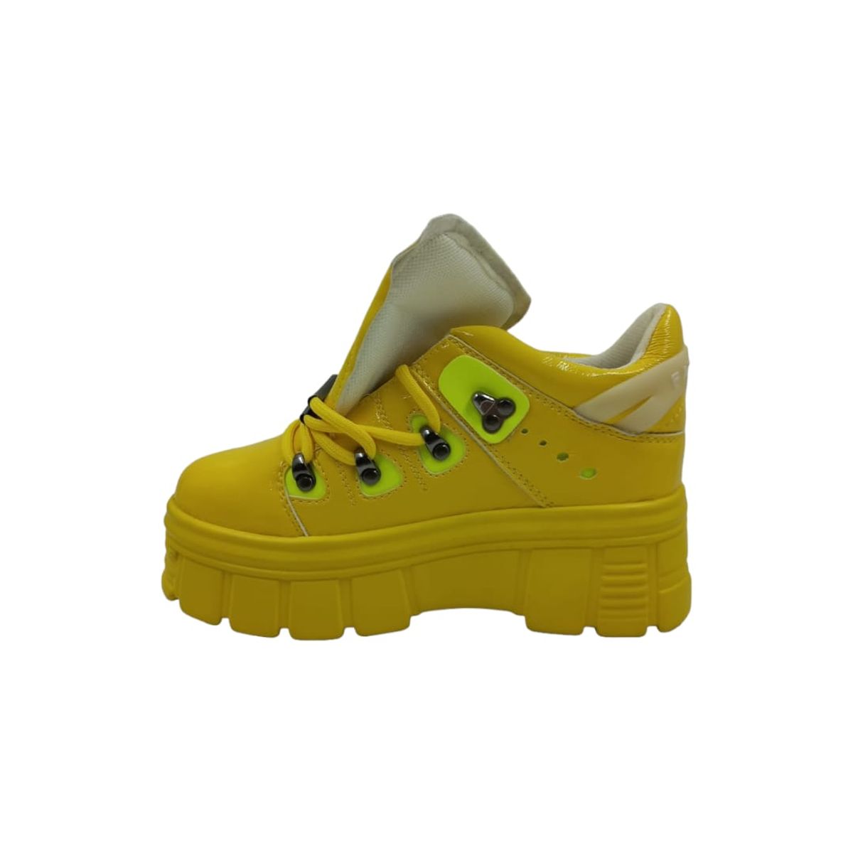 PAND G - Zapatilla Amarilla Plataforma Mujer