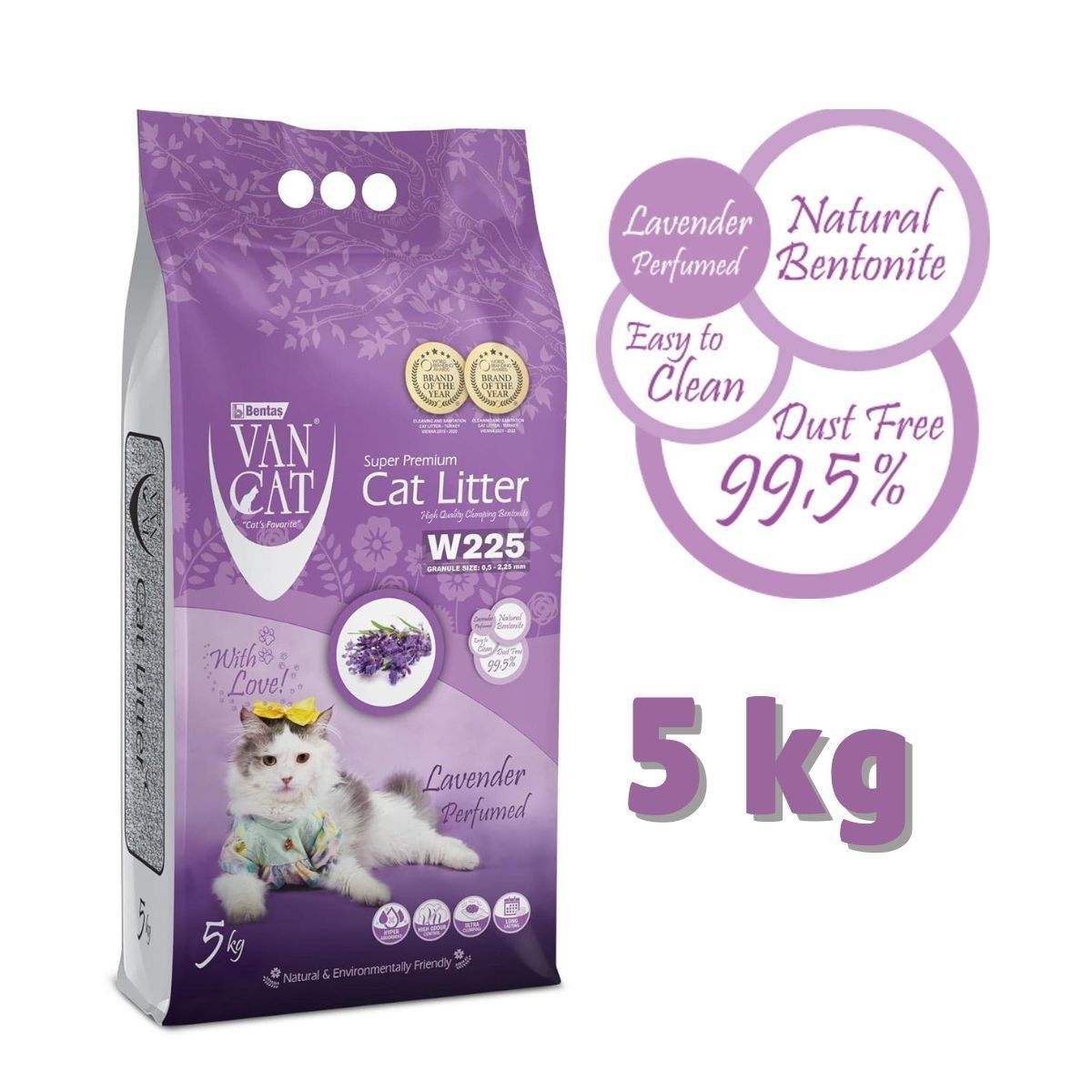 GENERICO - Vancat Arena Sanitaria Para Gatos 10kg Lavanda
