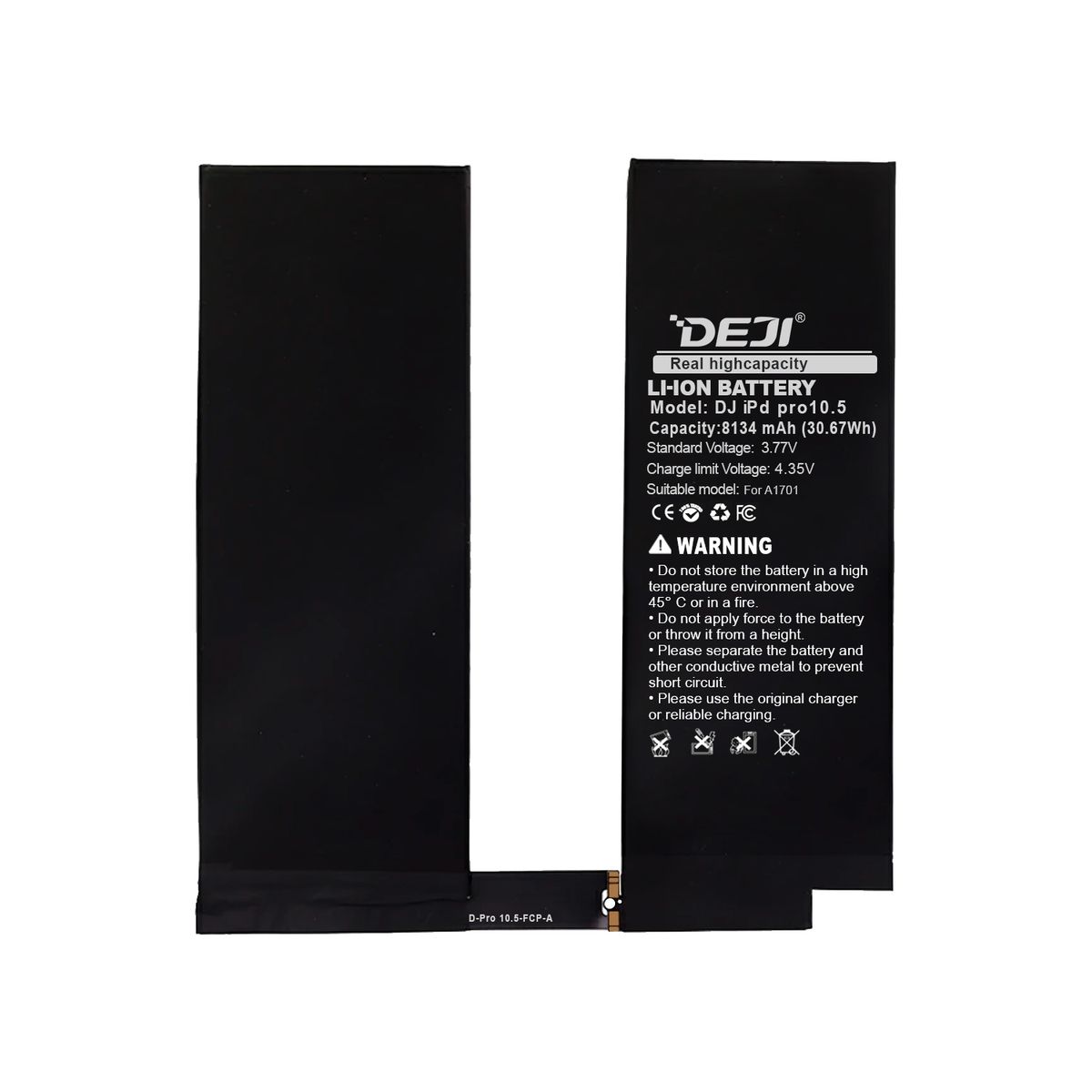 GENERICO - Bateria Compatible con iPad Pro 10.5 DEJI Capacidad 8134mAh