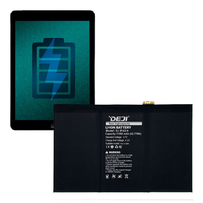GENERICO - Bateria Compatible con iPad 3 / iPad 4  DEJI Capacidad 11560mAh