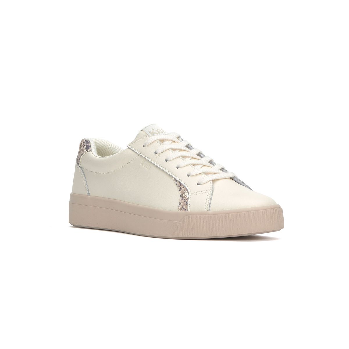 KEDS - Zapatilla Cuero Mujer Pursuit Crema KEDS