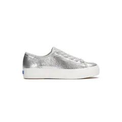 KEDS - Zapatilla Cuero Mujer Triple Kick Plateado KEDS.