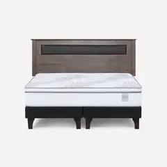 ROSEN - Cama Europea Neo Plus King 180x200 cm + Respaldo Ferrara