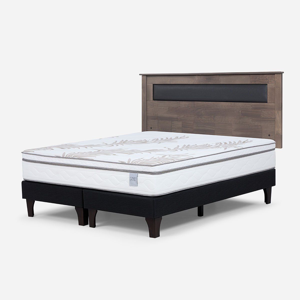 ROSEN - Cama Europea Neo Plus King 180x200 cm + Respaldo Ferrara