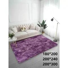 GENERICO - Alfombra tipo shagy peluda con antideslizante 240x200