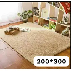 GENERICO - Alfombra tipo shagy peluda con antideslizante 240x200