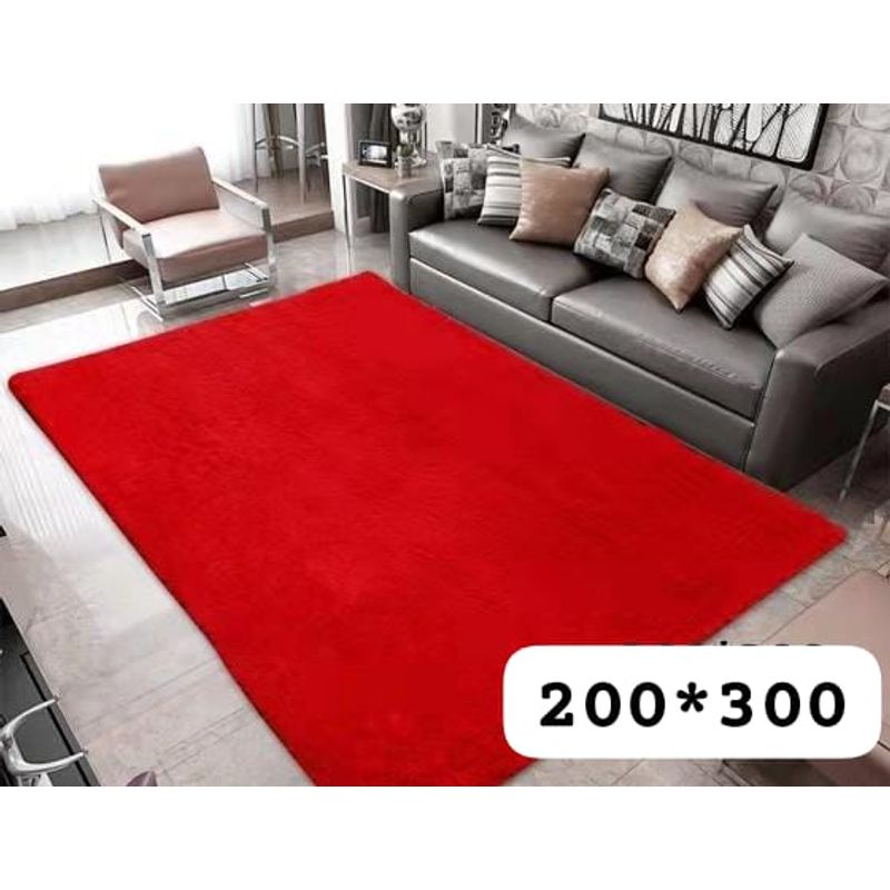 GENERICO - alfombra tipo shagy peluda con antideslizante 240x200