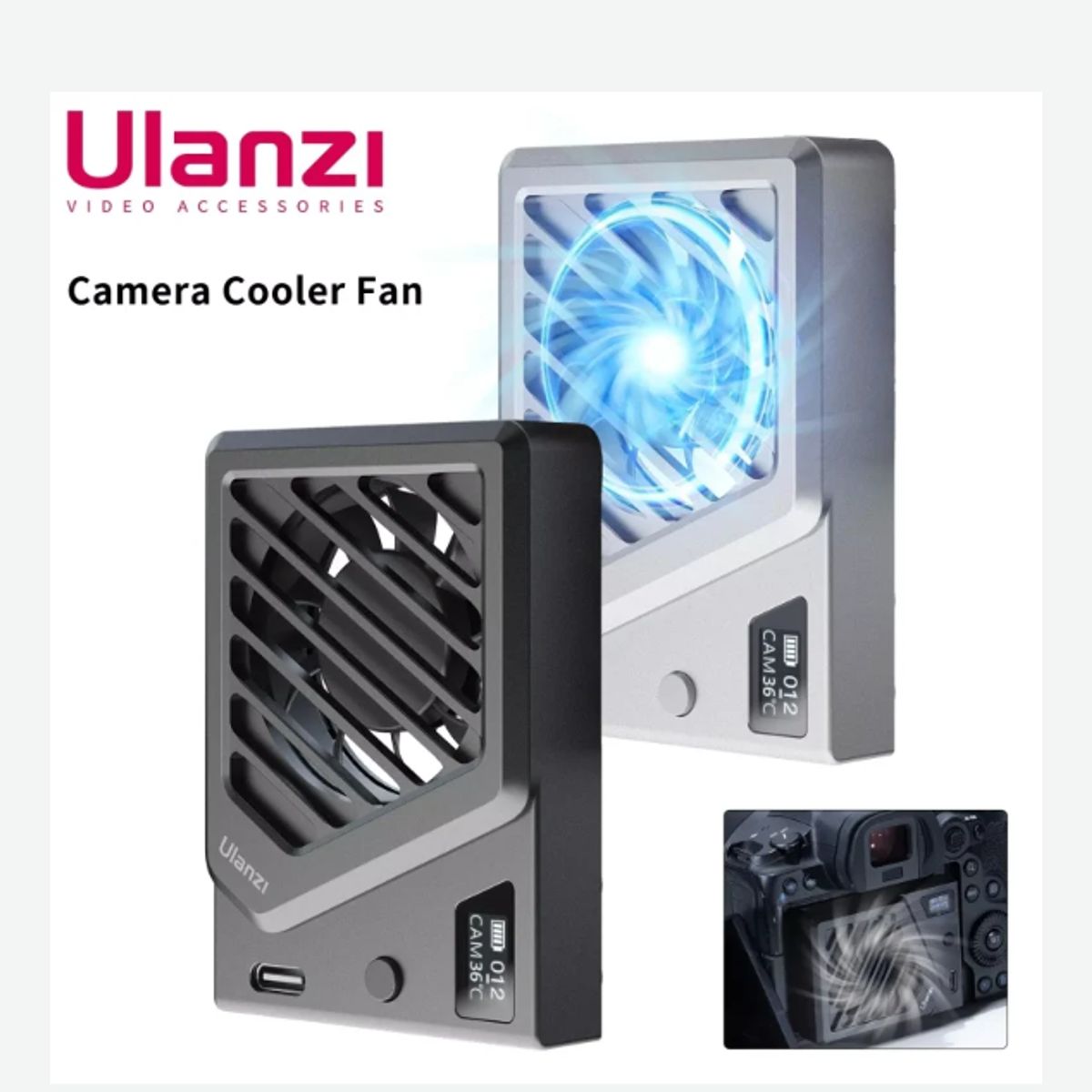 ULANZI - VENTILADOR REFRIGERACIÓN ULANZI CA25 PARA CÁMARA CANON SONY FUJIFILM