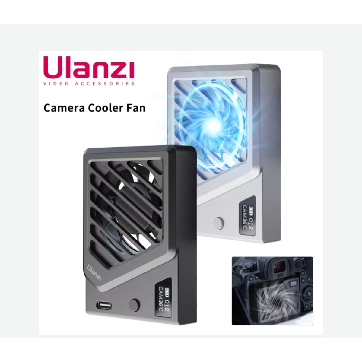 ULANZI - VENTILADOR REFRIGERACIÓN ULANZI CA25 PARA CÁMARA CANON SONY FUJIFILM