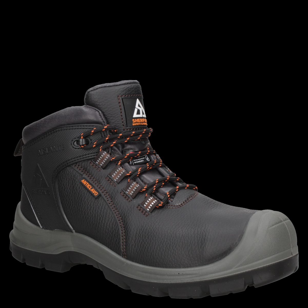 SHERPAS - Zapato De Seguridad Hombre Negro Sherpa's Water Resistant