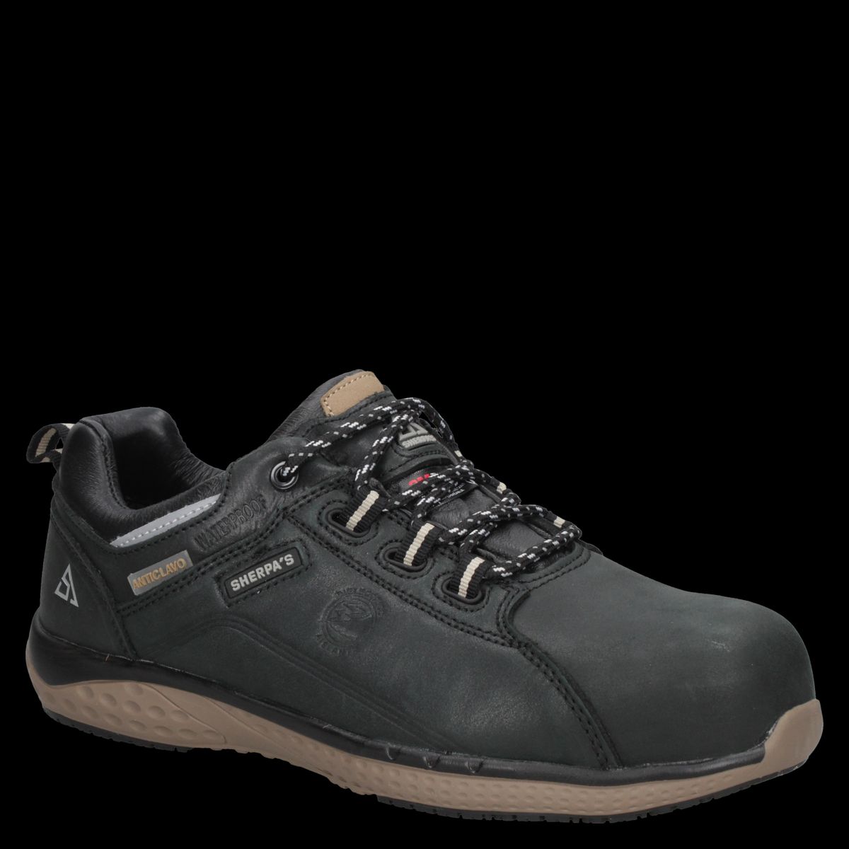 SHERPAS - Zapato De Seguridad Hombre Negro Sherpa's Waterproof