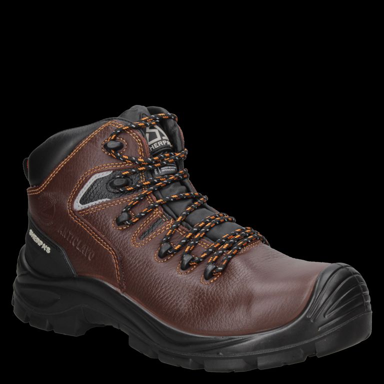 Zapato De Seguridad Hombre Marrón Sherpa's Water Resistant