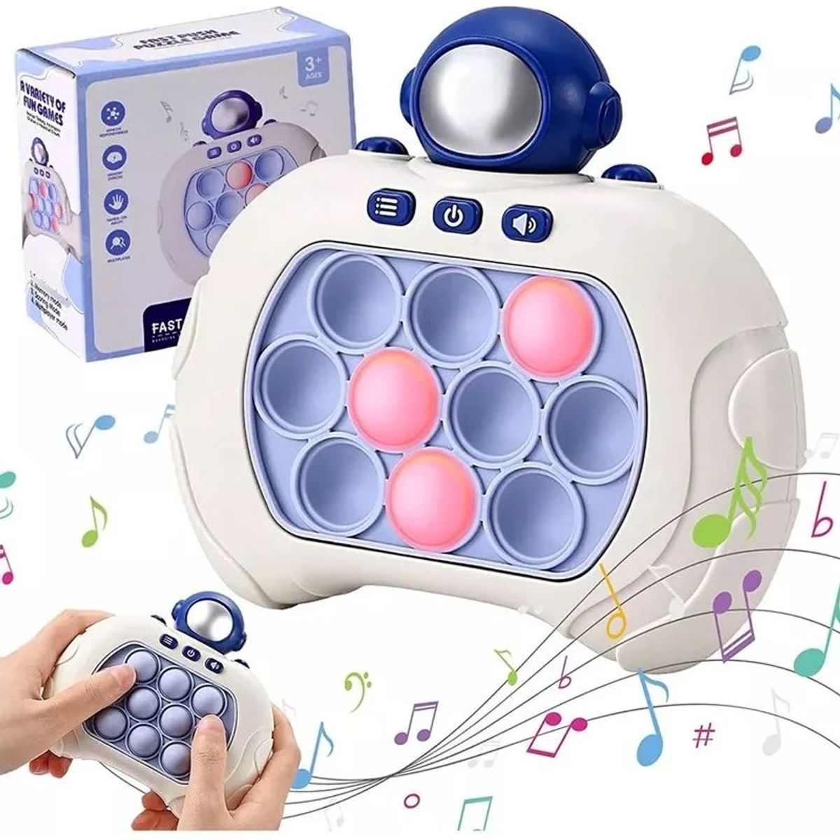 GENERICO - Juguete antiestrés Popit Mini Gamer Electronic Sound