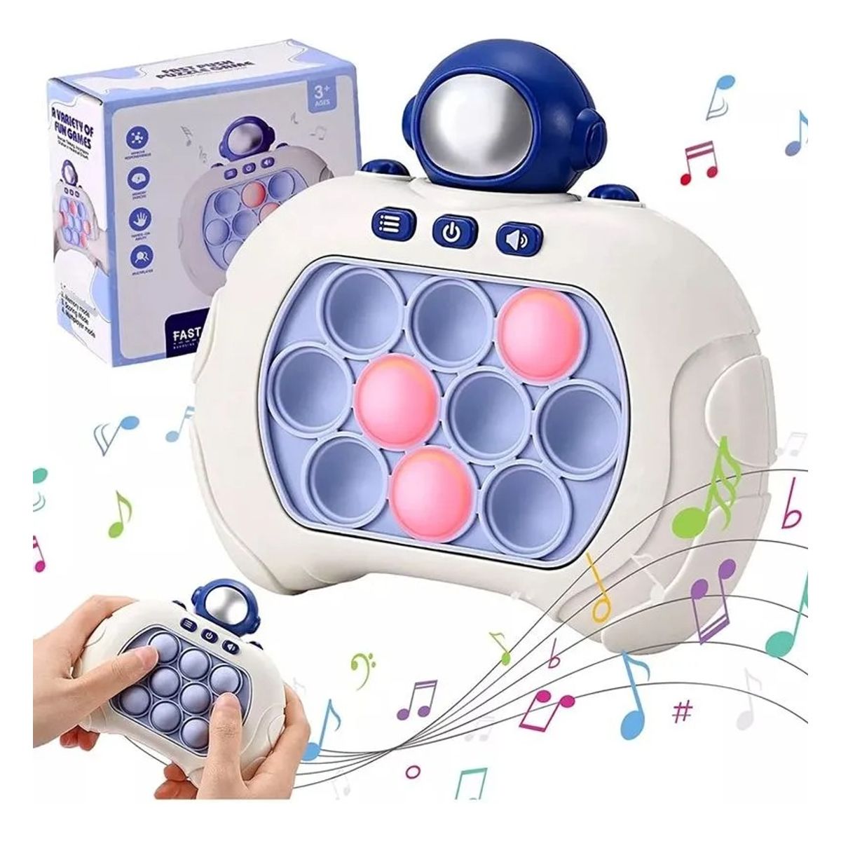 GENERICO - Juguete antiestrés Popit Mini Gamer Electronic Sound