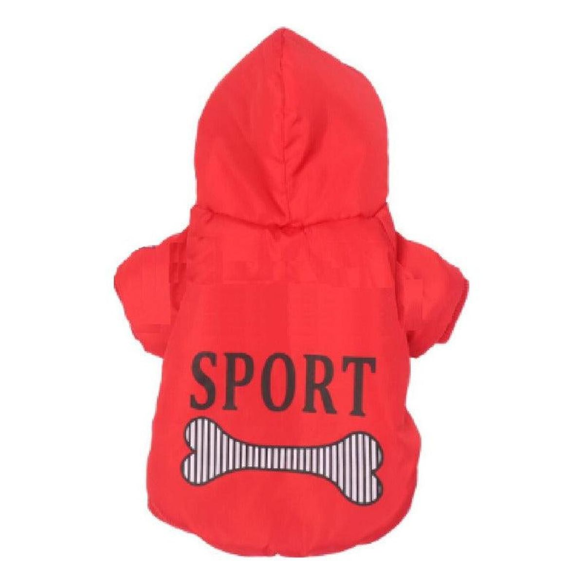 GENERICO - Ropa Polerón Impermeable Con Capucha Para Perros - Rojo - M