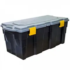 WENCO - Baul Organizador 100 Litros Negro//Gris