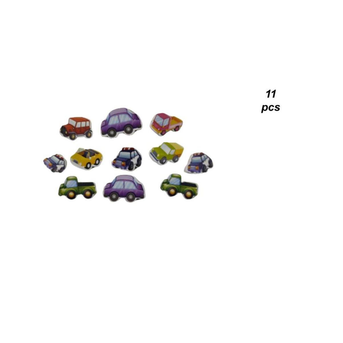 GENERICO - STICKERS GOMA EVA 11 PCS