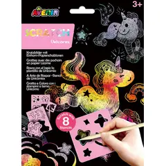 GENERICO - Scratch unicorns - Laminas para raspar de unicornios