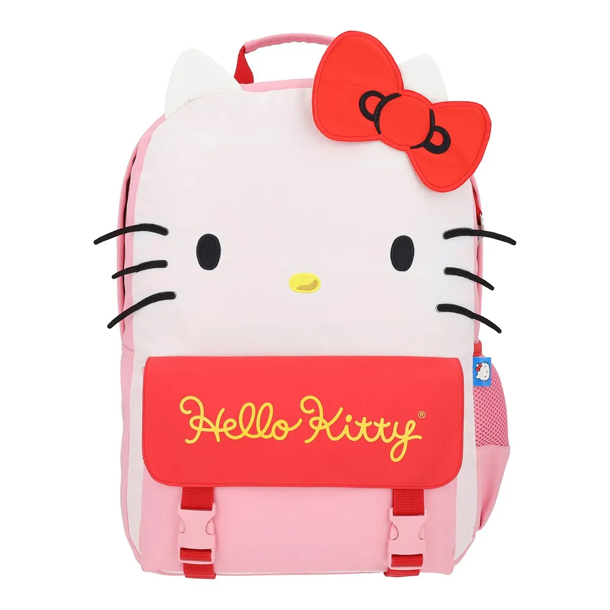 HELLO KITTY - Mochila Hello Kitty Rosa Causal Carita Kawaii