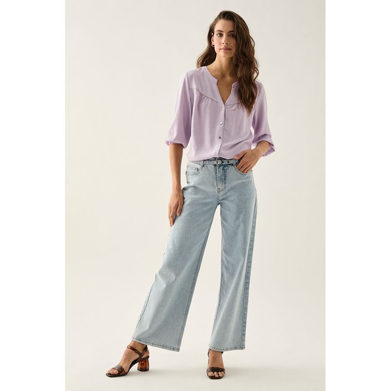 ASH - Jeans Wide Celeste Mujer Ash