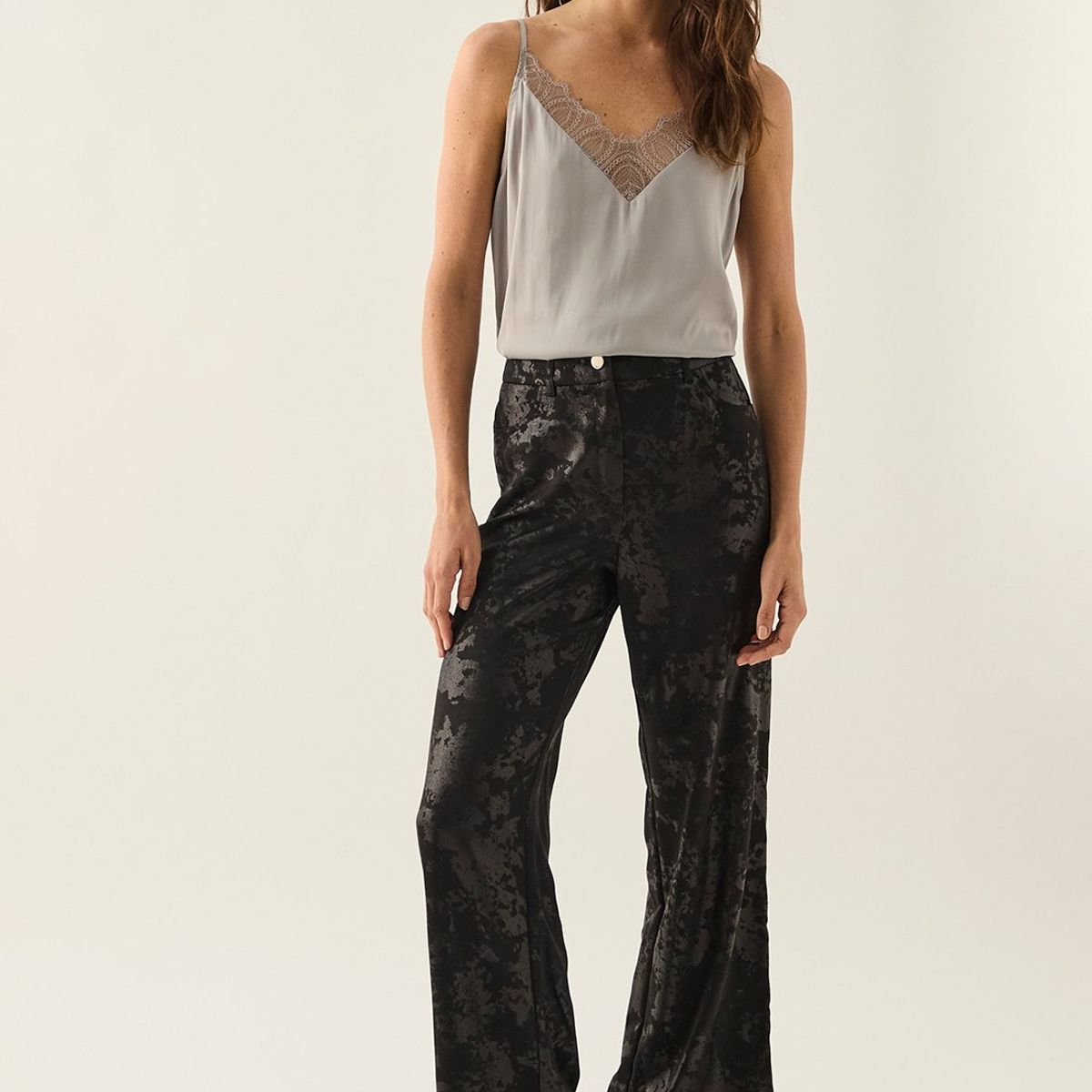 ASH - Pantalon Gris Marengo Mujer Ash