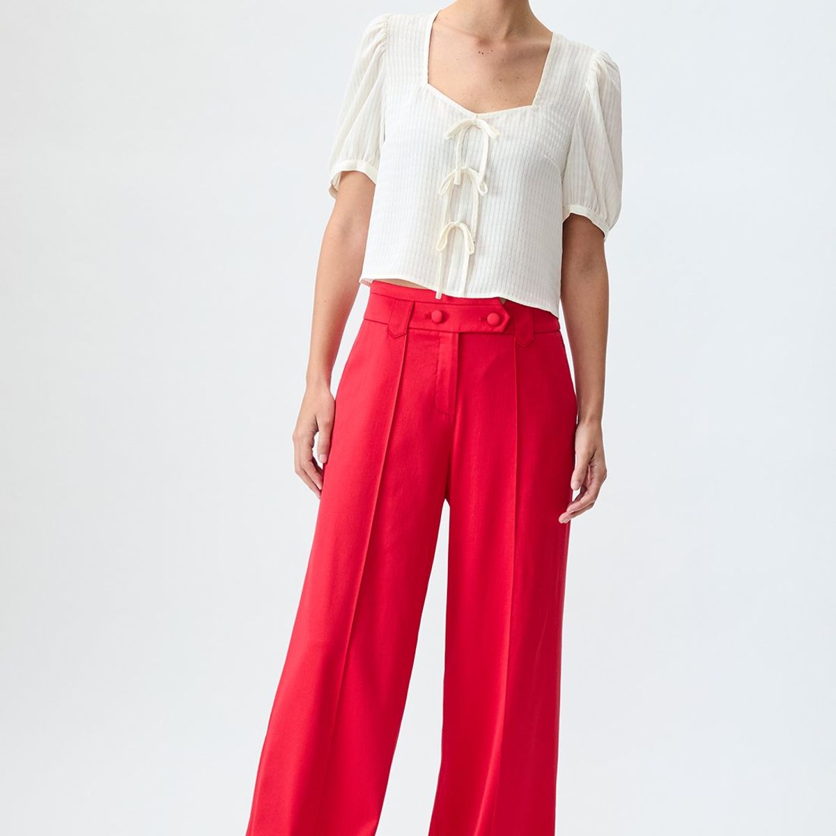 IO - Pantalon Rojo Mujer Io