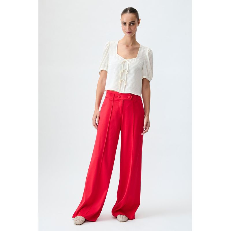 IO - Pantalon Liso Rojo iO