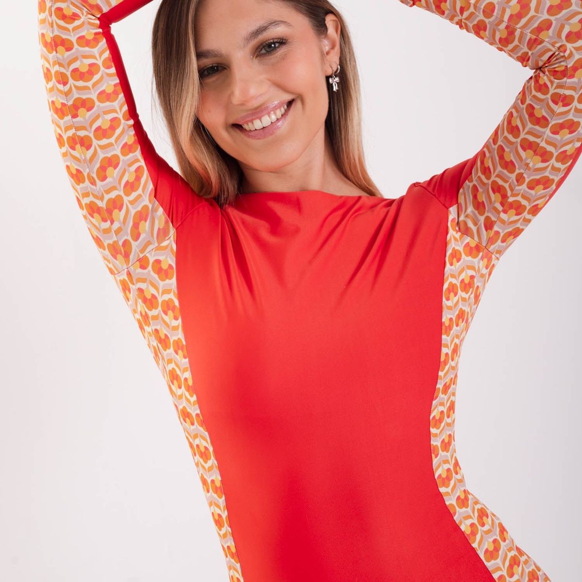 DAIKIRI BIKINIS - Daikiri Traje de Baño Surf Mujer Negro Liso Manga Larga Deportivo UV 50+