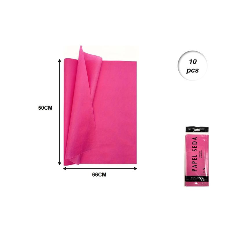 GENERICO - PAPEL DE SEDA 10 PCS 50 CM X 66 CM