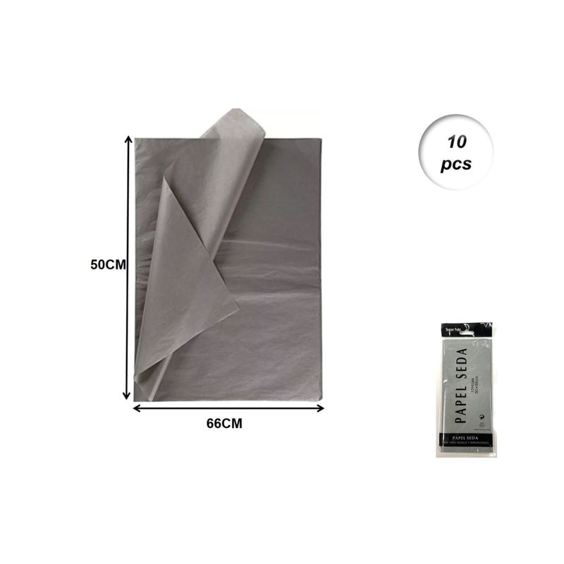 GENERICO - PAPEL DE SEDA 10 PCS 50 CM X 66 CM
