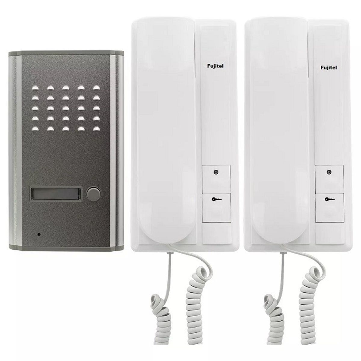 FUJITEL - Kit Portero Eléctrico Con 2 Citófonos Fujitel