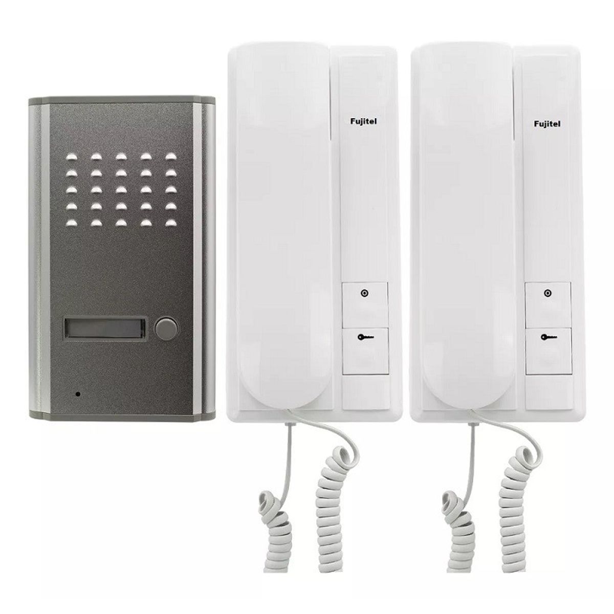 FUJITEL - Kit Portero Eléctrico Con 2 Citófonos Fujitel