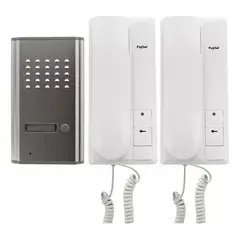 FUJITEL - Kit Portero Eléctrico Con 2 Citófonos