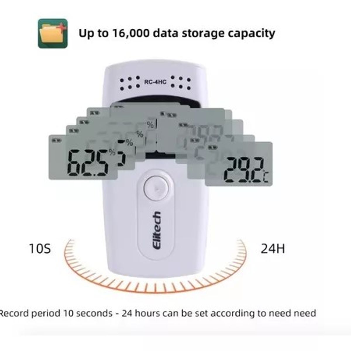 GENERICO - Data Logger Temperatura Y Humedad - Elitech