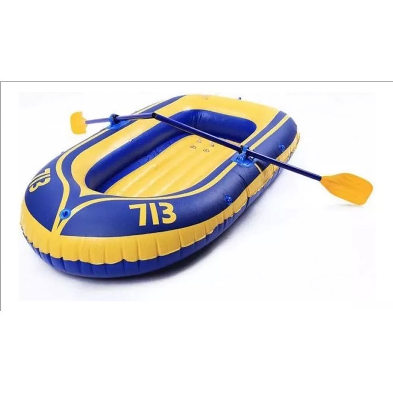 GENERICO - Bote Inflable Remos Inflador Botes De Agua Piscina Playa
