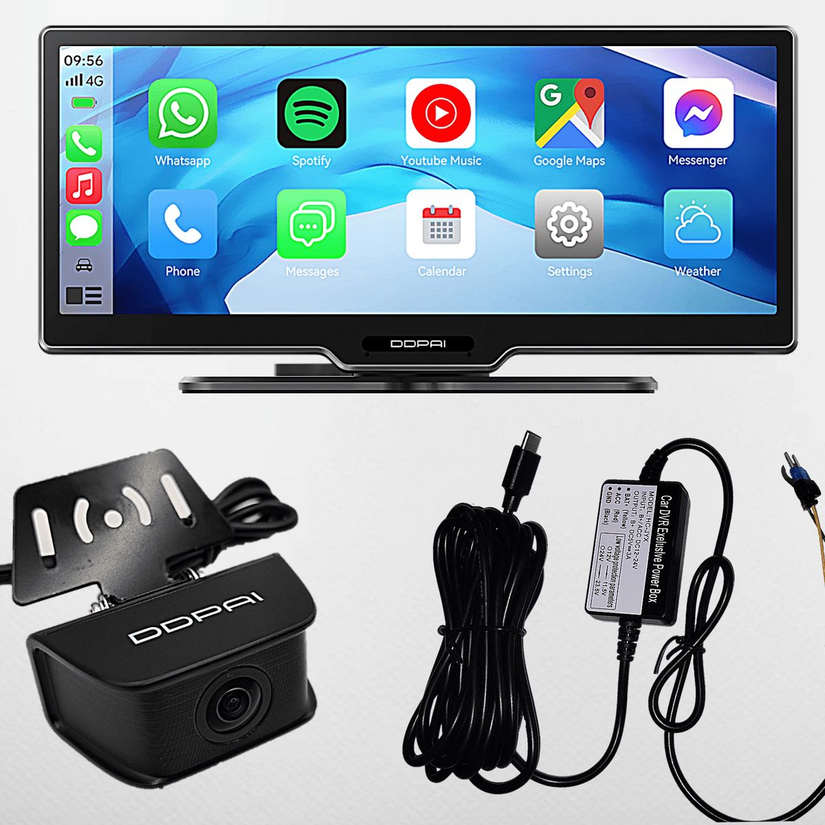 DDPAI - Pack Reproductor multimedia DDPAI M5S + trasera + cableado