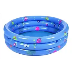 GENERICO - Piscina Inflable Plástico 3 Anillos 130 X 35 Cm Verano Niños