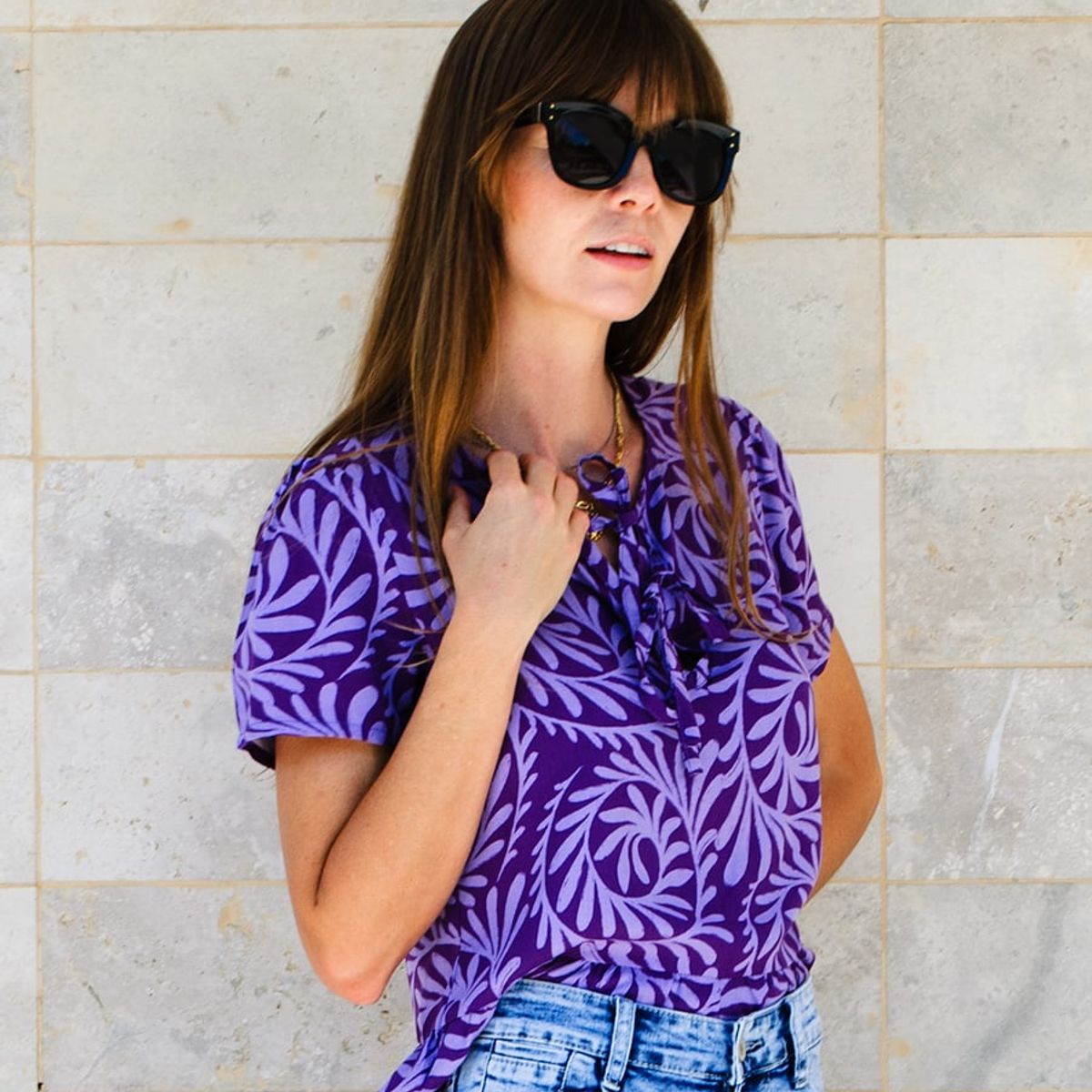 PAULAMILAGRO - Blusa  Catalina lila