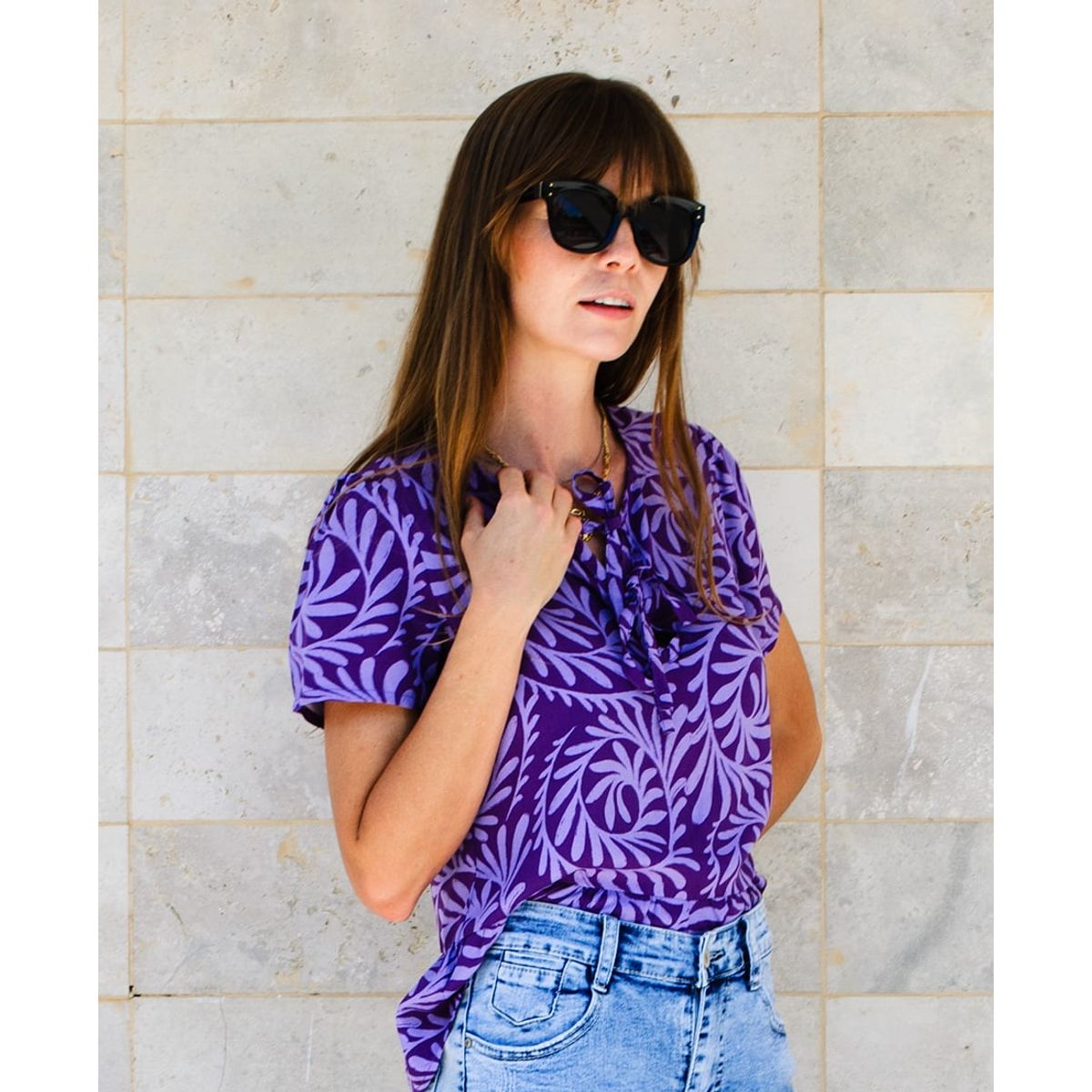 PAULAMILAGRO - Blusa  Catalina lila
