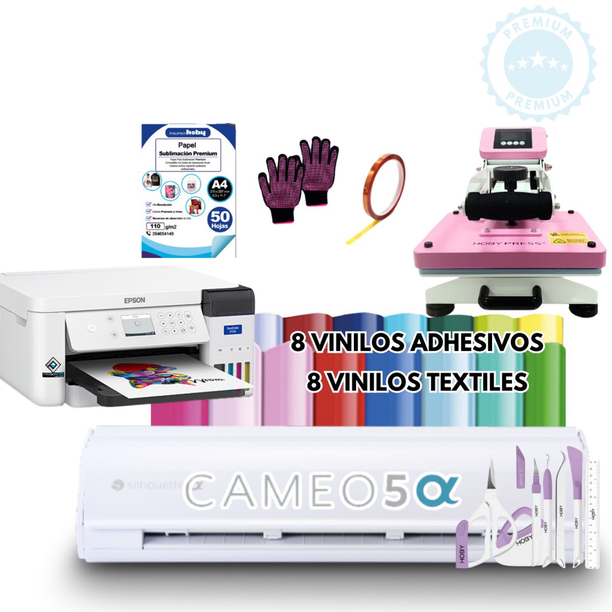 SILHOUETTE - Plotter de corte cameo 5 alpha full sublimación k1