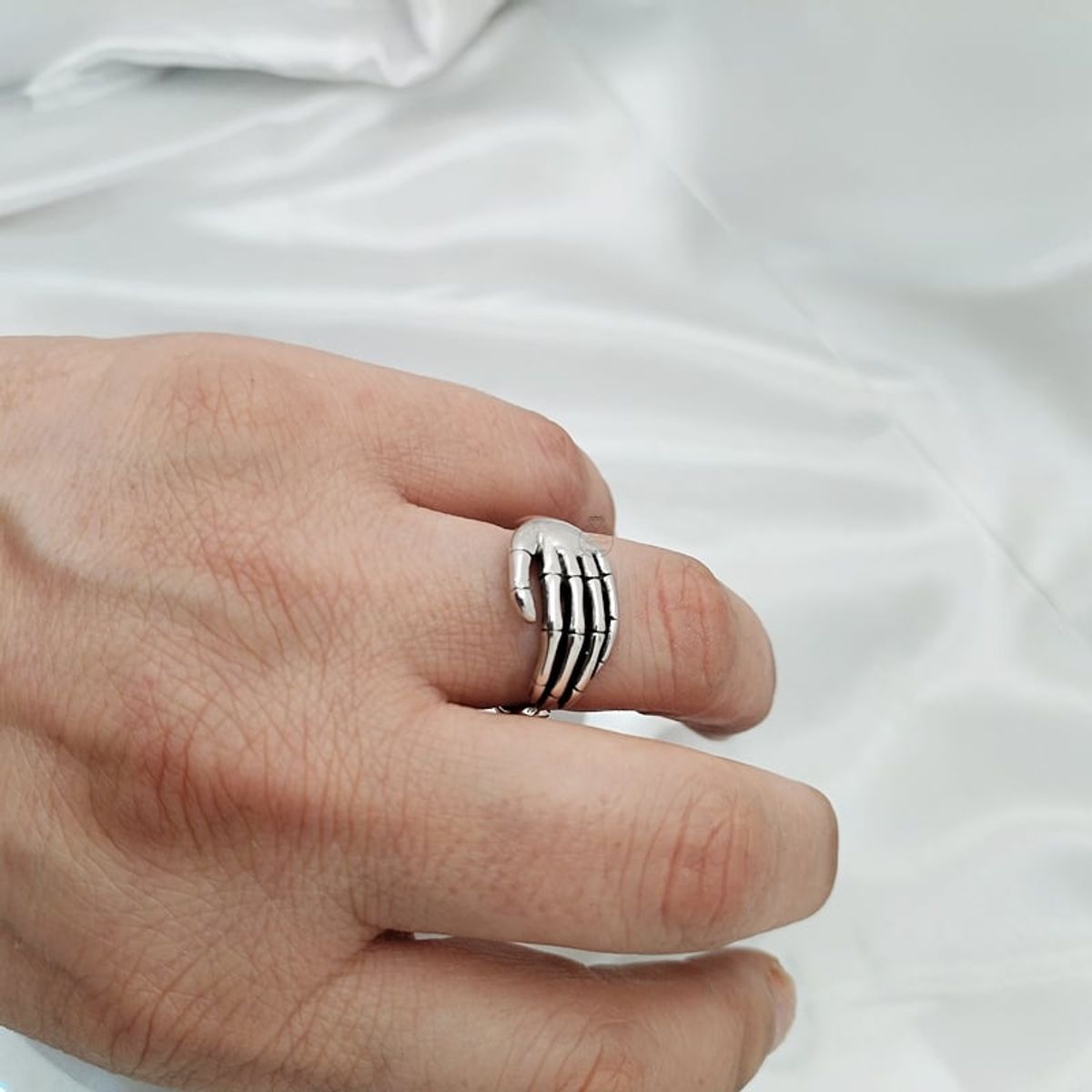 JOYAS MYTOKE - Anillo Mano Amor Compromiso Parejas Ilusion Plata 925 Unisex