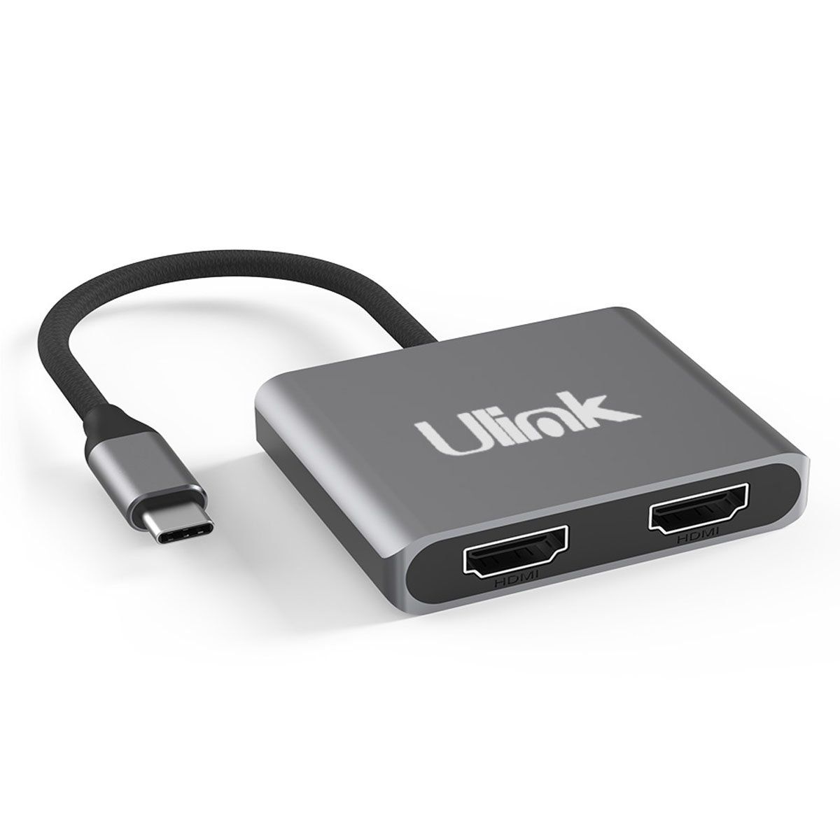 ULINK - ADAPTADOR USB-C A 2 HDMI 4K, EXTENSIÓN O ESPEJO.