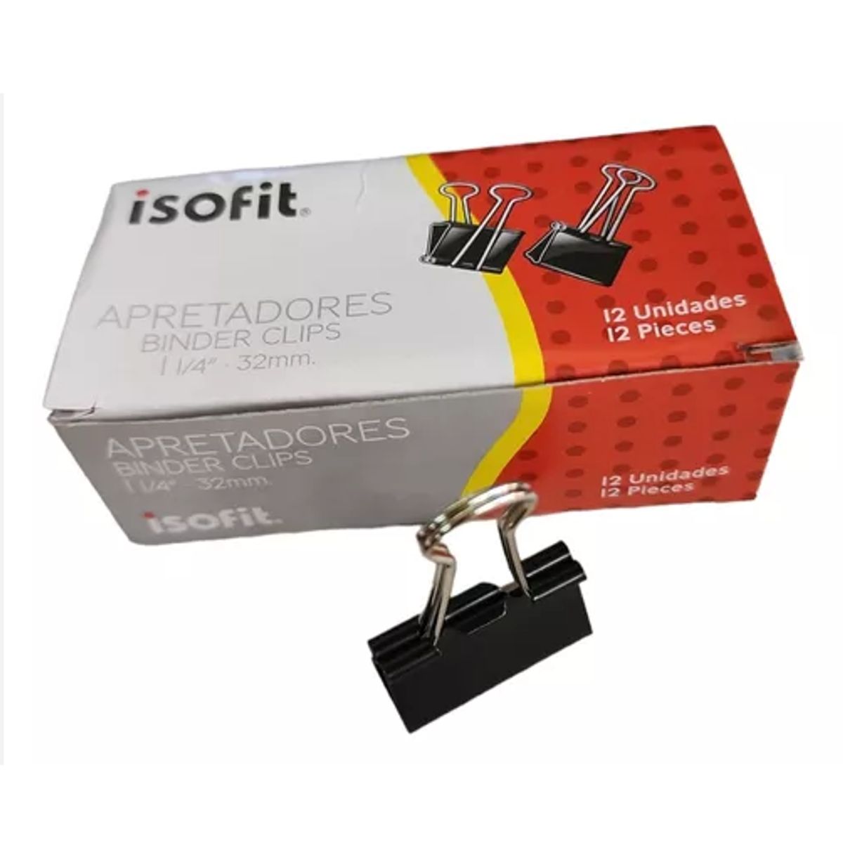 ISOFIT - APRETADOR DOBLE CLIP 1 14 32MM 12UNI ISOFIT