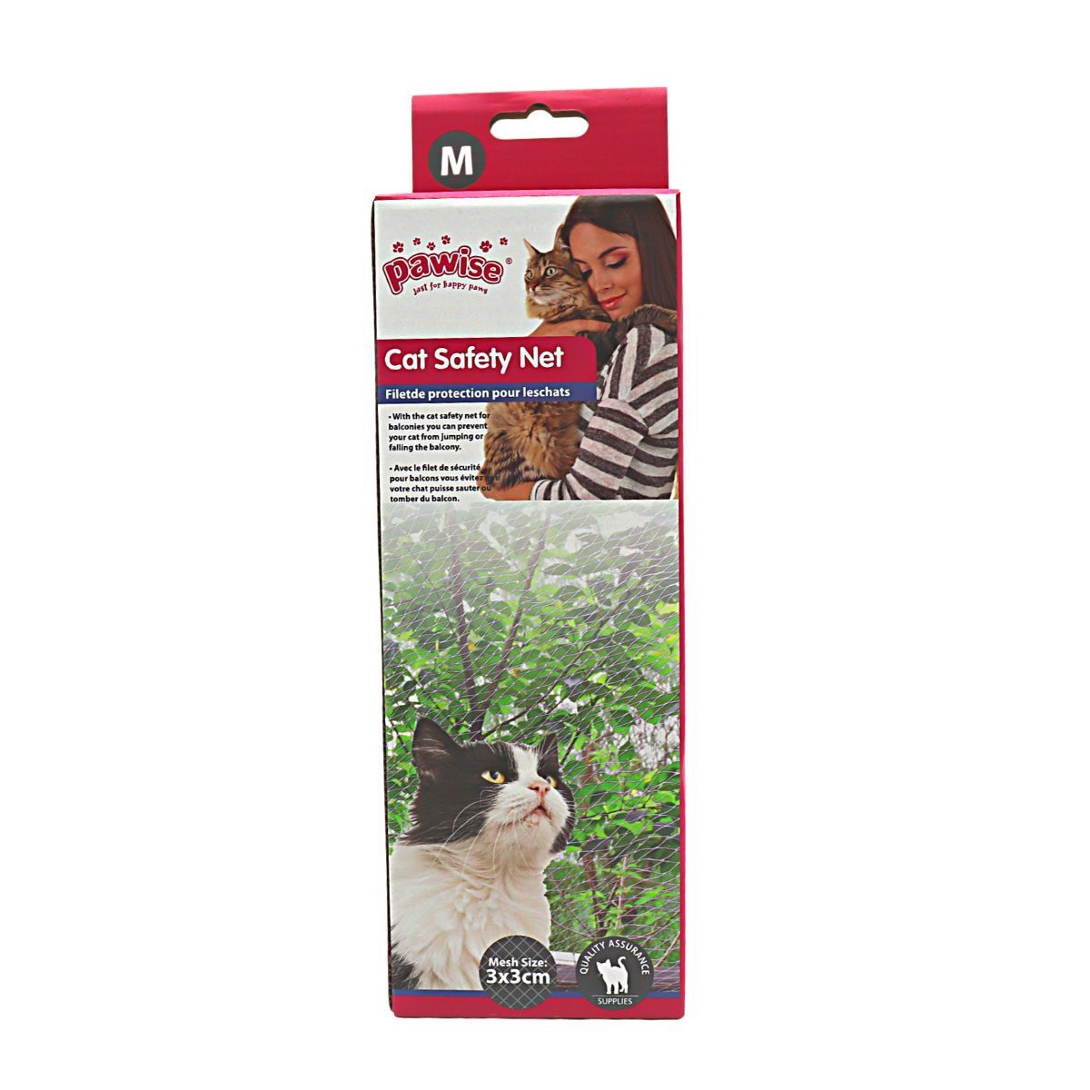 PAWISE - Pawise Malla De Seguridad Para Gatos Talla M 4x3mts
