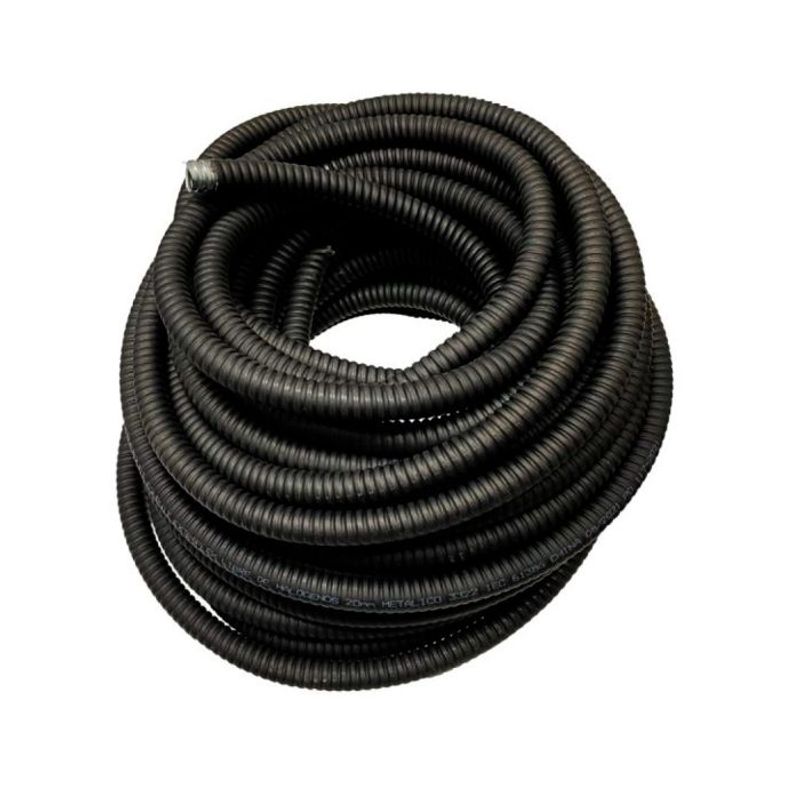 GENERICO - Tubo Conduit Corrugado Libre de Halogenos Negro 40mm Rollo 25mt