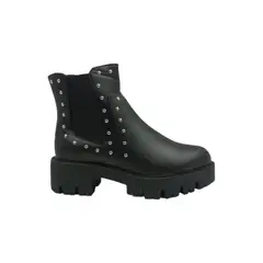 PAND G - Botín Negro Tachas Plataforma Mujer