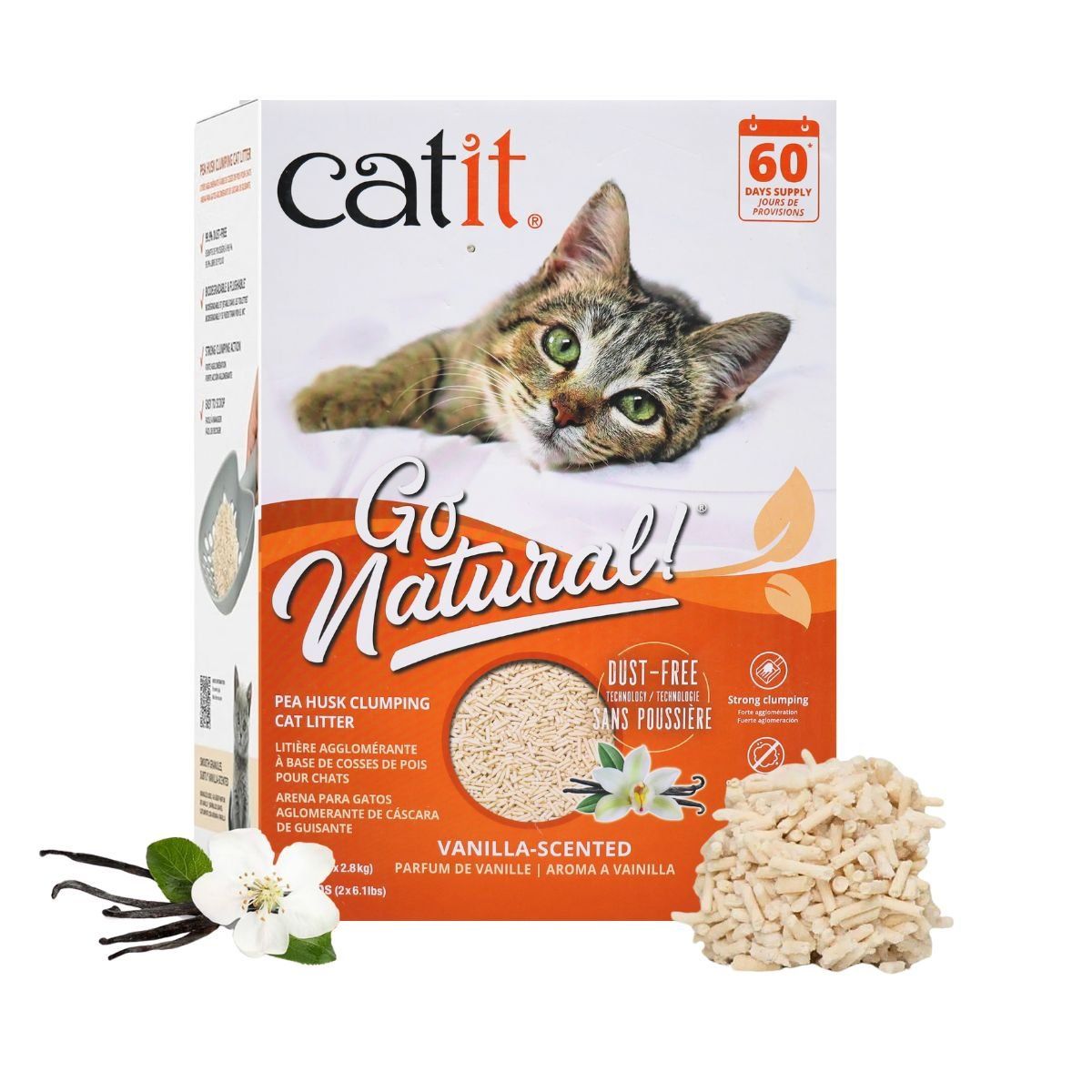 CATIT - Catit Go Natural Arena Sanitaria Para Gatos 5.6 kg Vainilla